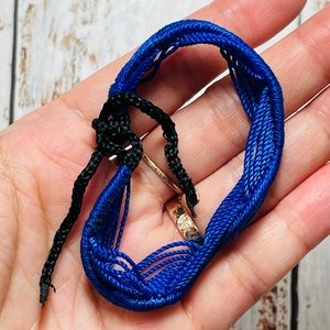 Blue Wave Macrame Bracelet (Free w/ Bundle)